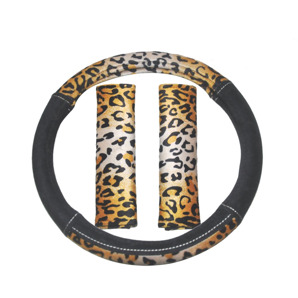 Cat_489938_505 כיסוי להגה דגם ''נמר''+ זוג חגורות - Image 1